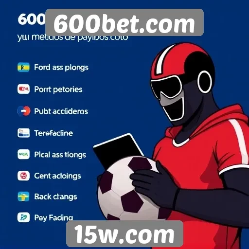 Métodos de pagamento suportados pelo 600bet.com